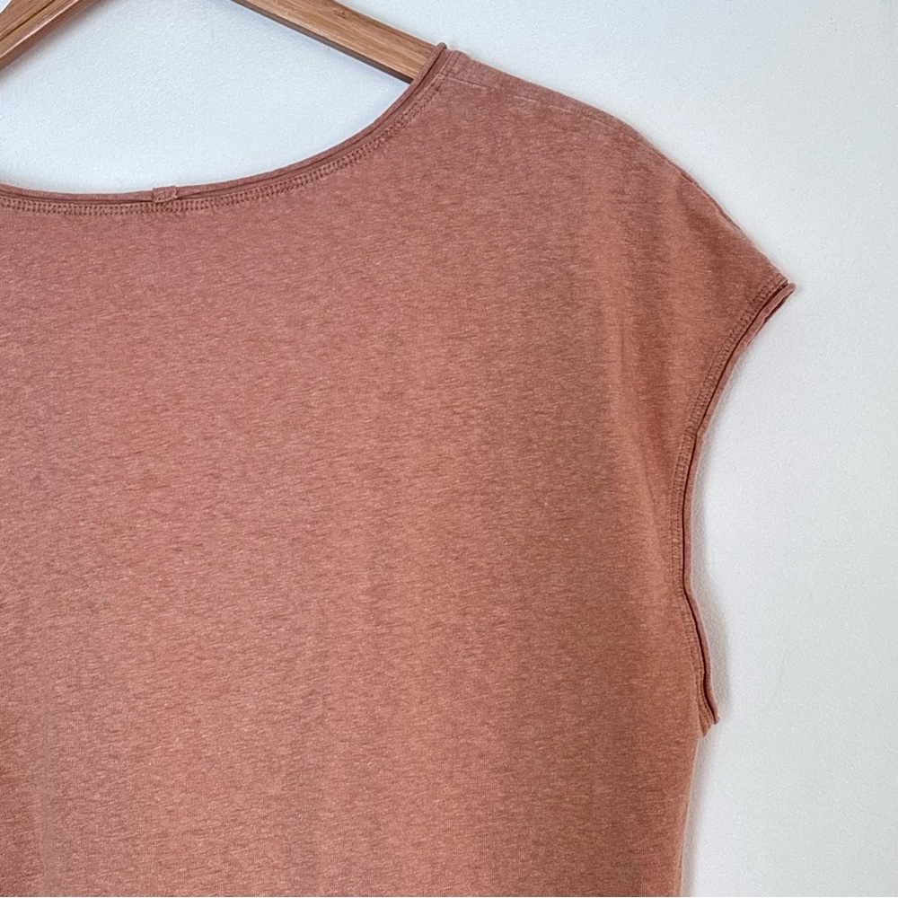 Everlane Boxy Vneck Shirt Size Large Hemp Organic Cotton Essential Basic Tee B54 - Picture 11 of 13